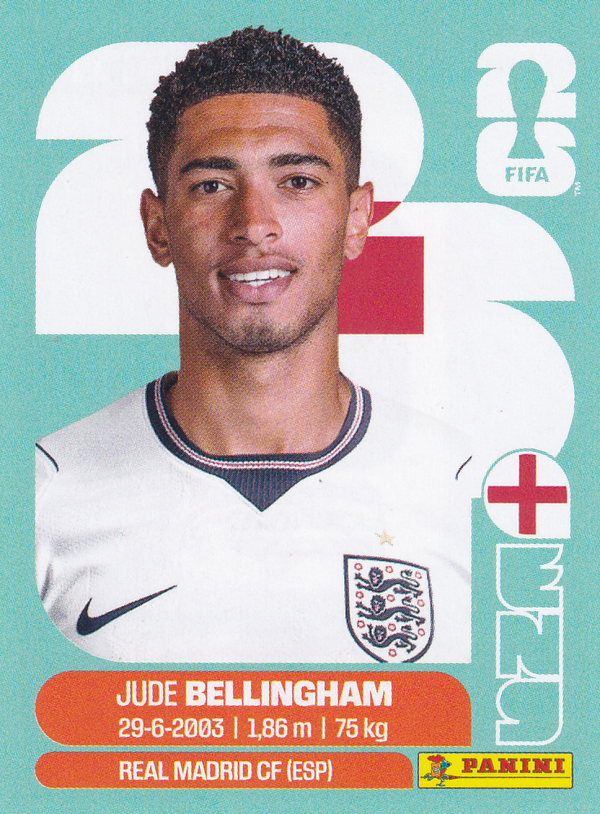 Jude Bellingham - England - Panini WM 2026 - Basis Bild - ENG11