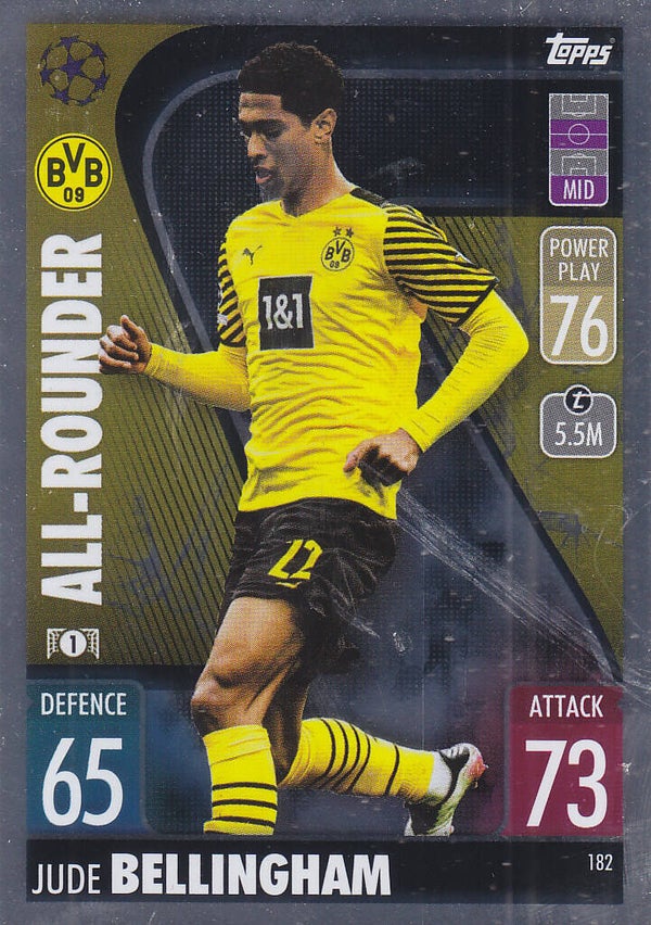 Jude Bellingham / Borussia Dortmund / Topps Champions League 2021 / All-Rounder / Nr.182