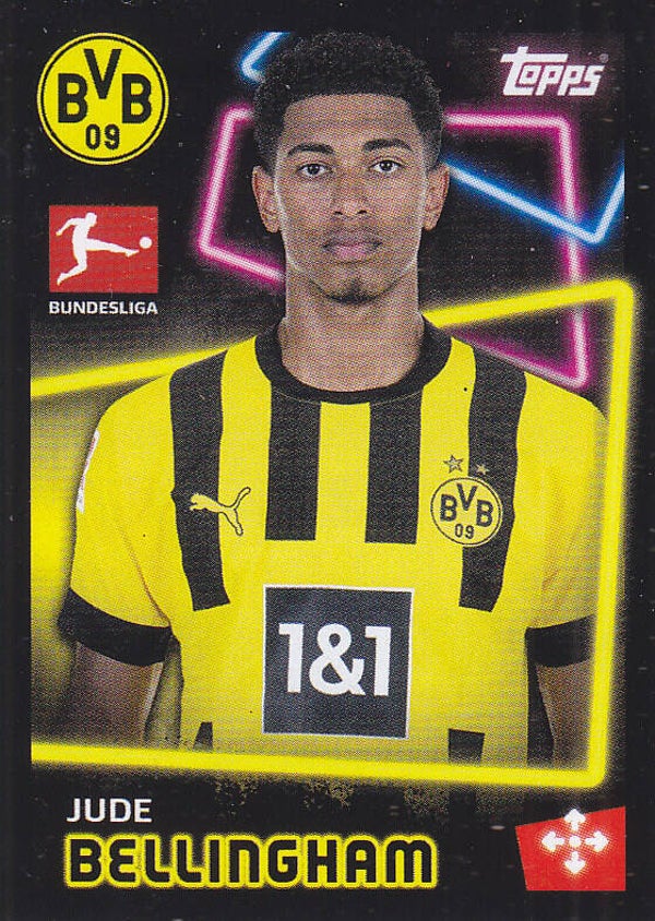 Jude Bellingham / Borussia Dortmund / Topps Bundesliga 2022 / Basis Bild / Nr.128