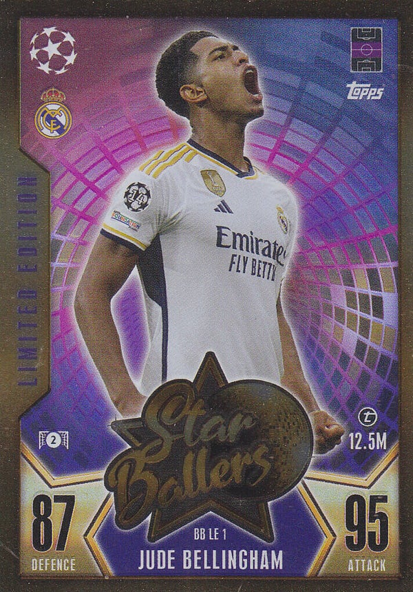 Jude Bellingham / Real Madrid / Topps Champions League 2023 / Limited Edition / Star Ballers / Nr. BB LE1
