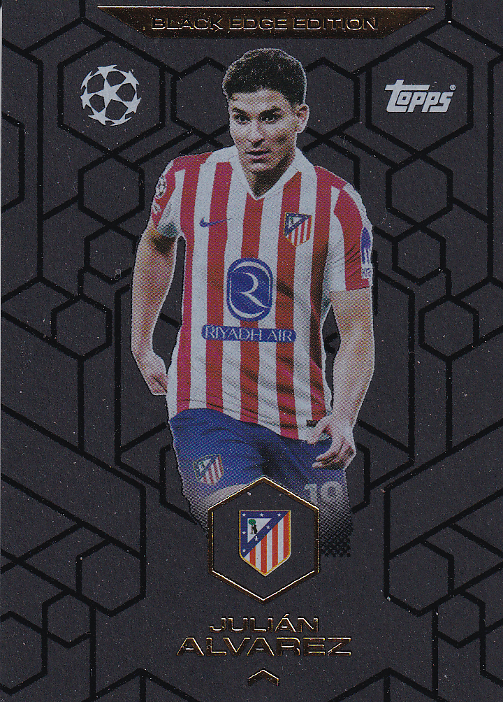 Julian Alvarez - Atletico Madrid - Topps Champions League 2025 - Black Edge - Nr. BE5