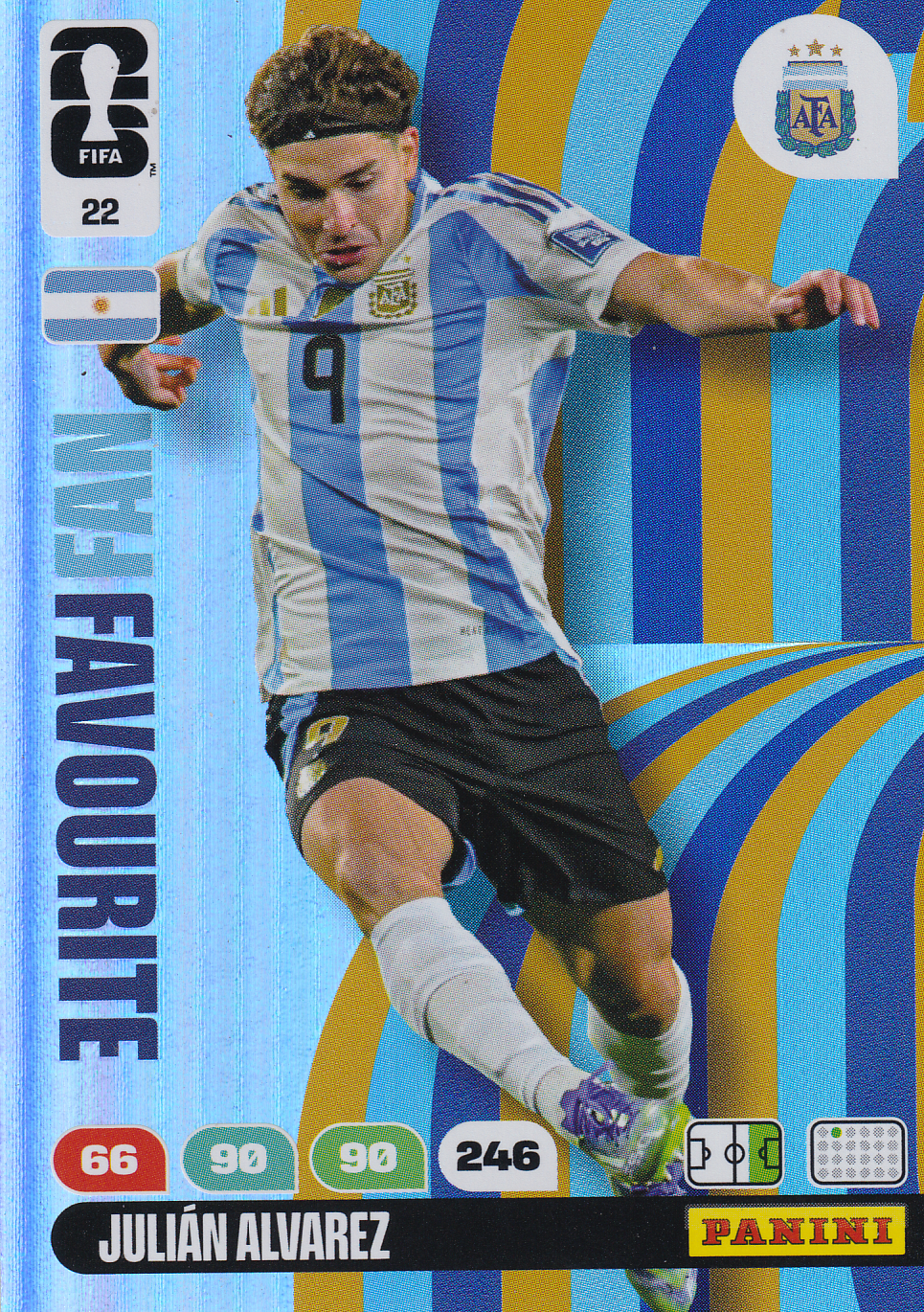 Julian Alvarez - Argentinien - Panini WM 2026 - Fan Favourite - Nr. 22