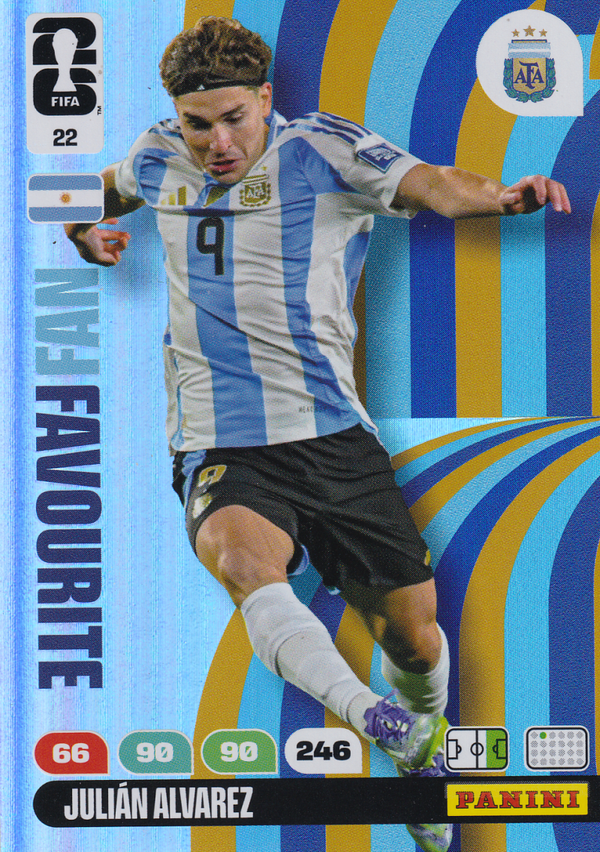 Julian Alvarez - Argentinien - Panini WM 2026 - Fan Favourite - Nr. 22
