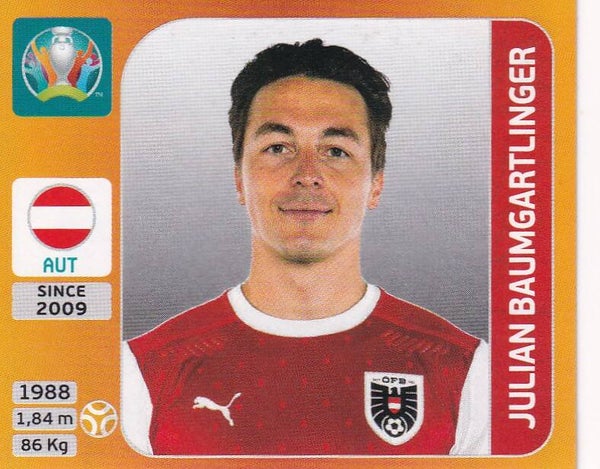 Julian Baumgartlinger - Österreich - Panini EM 2020 - Basis Bild - Nr. 245