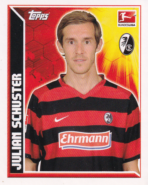 Julian Schuster - SC Freiburg - Topps Bundesliga 2011 - Basis Bild - Nr. 120
