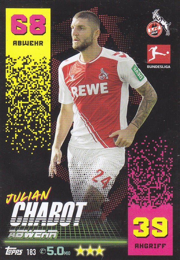 Julian Chabot 1.FC Köln Basis Karte Nr.183