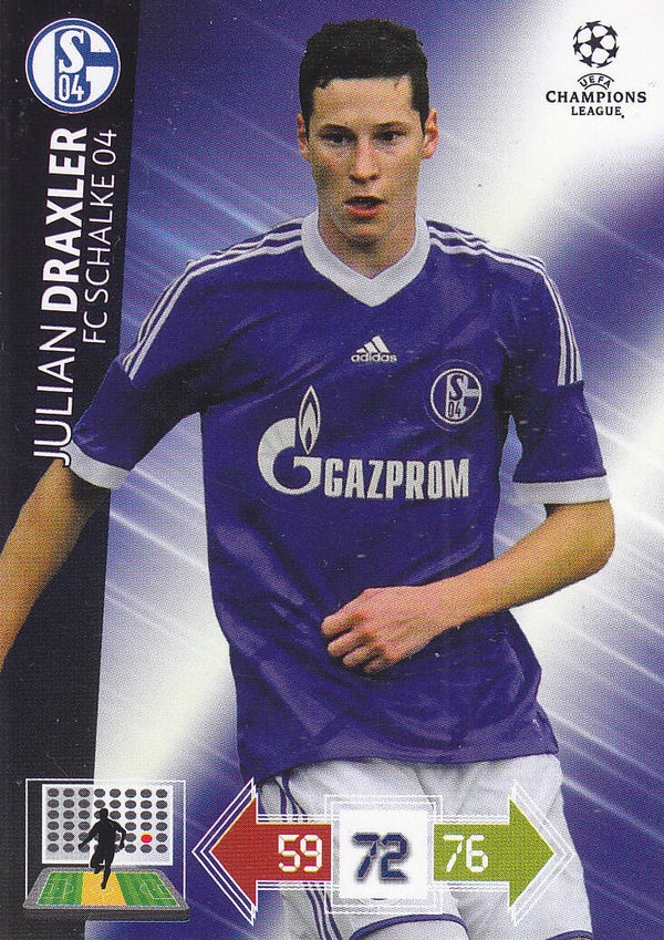 Julian Draxler / FC Schalke 04 / Panini Champions League 2012 / Basis Karte / Nr. 243
