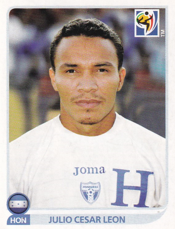 Julio Cesar Leon / Honduras / Panini WM 2010 / Basis Bild / Nr. 615