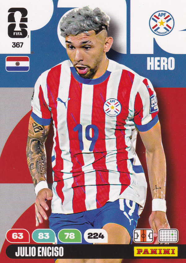 Julio Enciso - Paraquay - Panini WM 2026 - Hero - Nr. 367