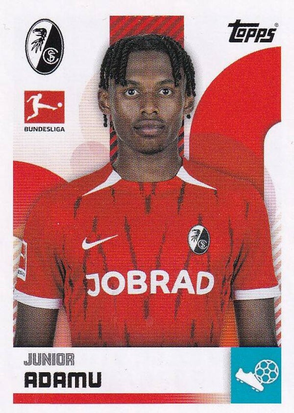 Junior Adamu / SC Freiburg / Topps Bundesliga 2024 / Basis Bild / Nr. 160