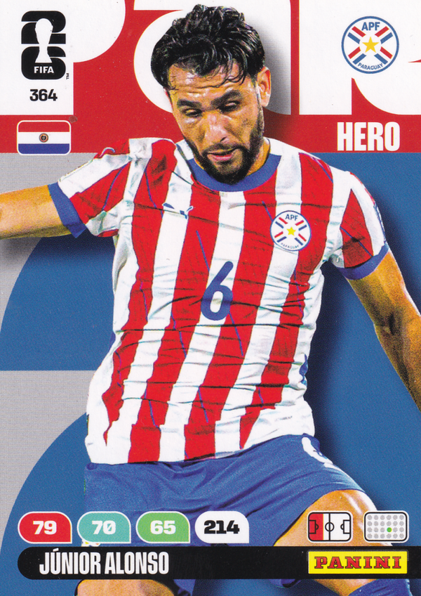 Junior Alonso - Paraquay - Panini WM 2026 - Hero - Nr. 364