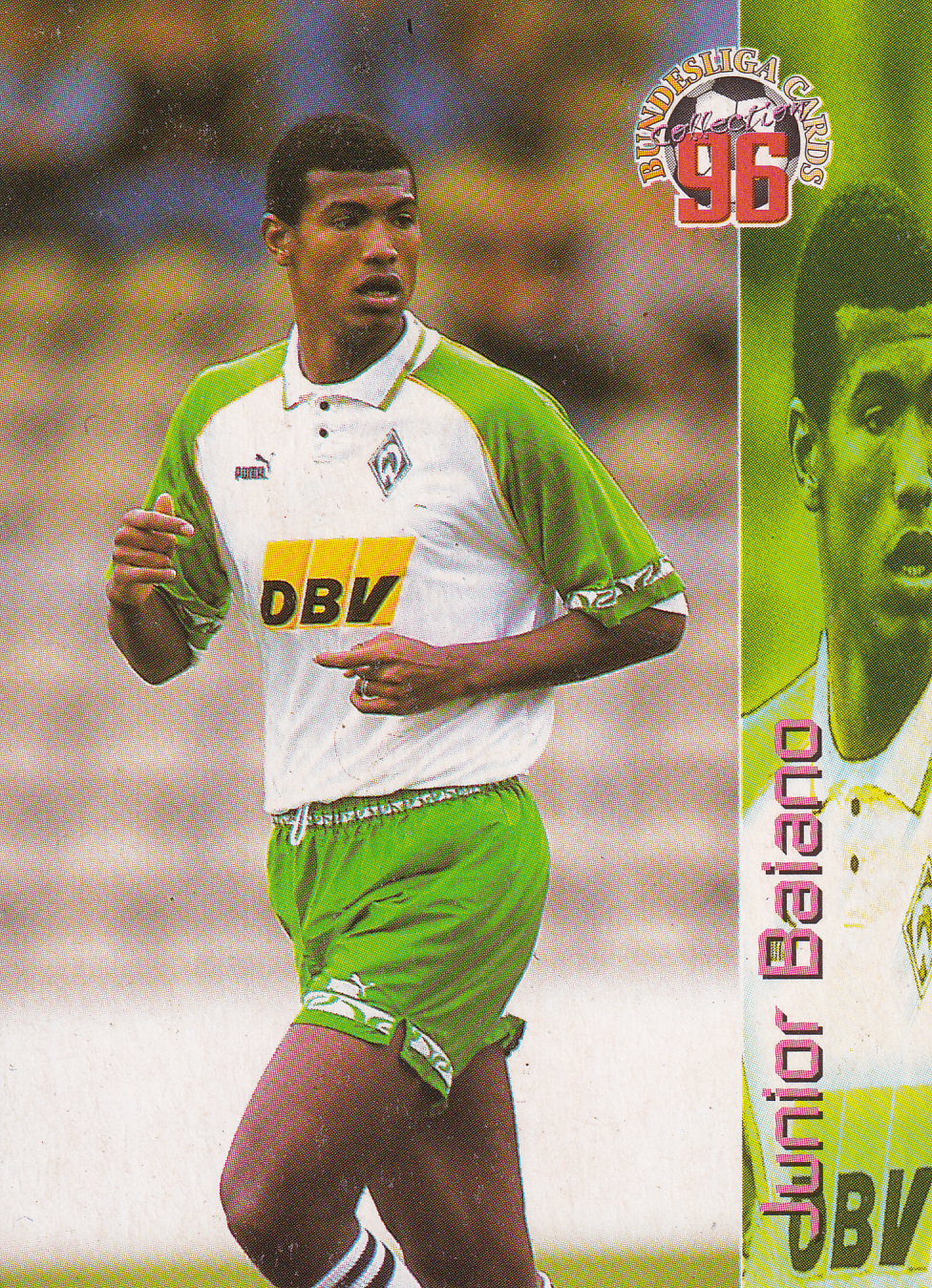 Junior Baiano - Werder Bremen - Panini Bundesliga 1996 - Basis Bild - Nr. 29