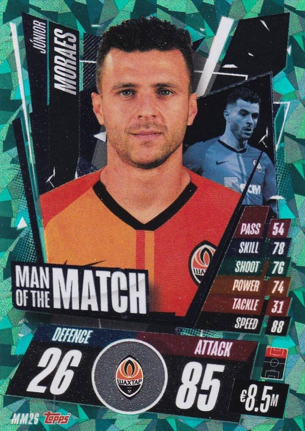 Junior Moraes / FC Shakhtar Donetsk / Topps Champions League 2020 / Man of the Match / Nr. MM 26