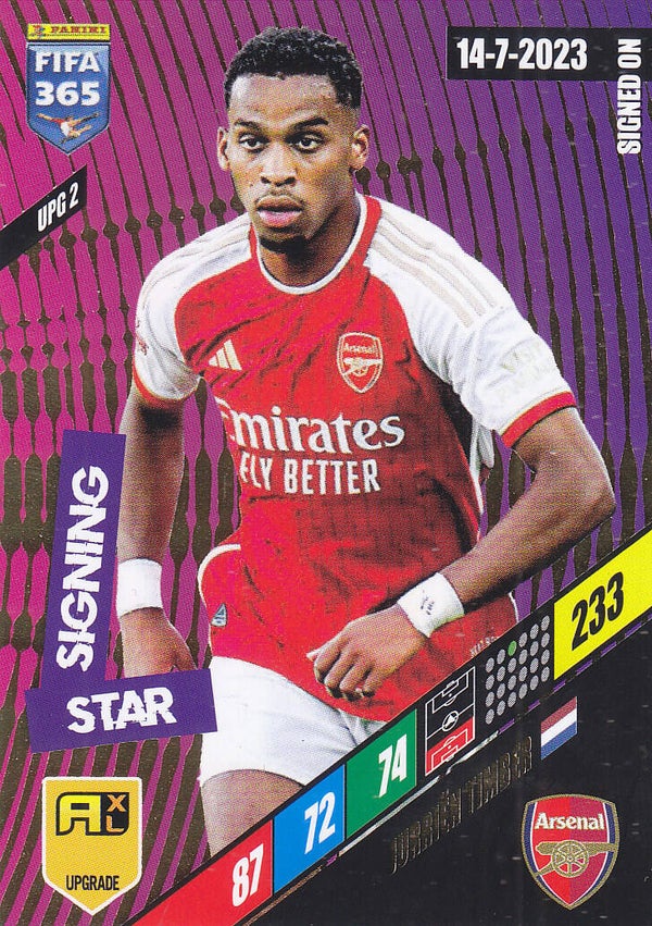 Jurrien Timber Arsenal London Upgrade Signing Star Icon Upgrade Nr.UPG2