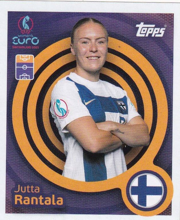 Jutta Rantala - Finnland - Topps Frauen EM 2025 - Basis Bild - Nr. 77