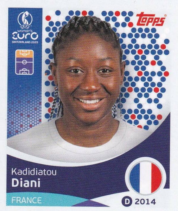 Kadidiatou Diani - Frankreich - Topps Frauen EM 2025 - Basis Bild - Nr. 252