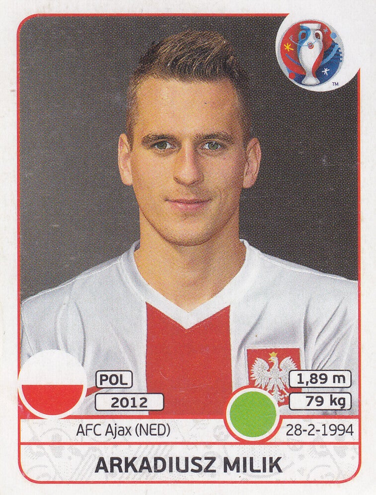 Arkadiusz Milik - Polen - Panini EM 2016 - Basis Bild - Nr. 311