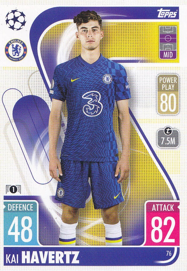 Kai Haverts / FC Chelsea / Topps Champions League 2021 / Basis Karte / Nr. 76