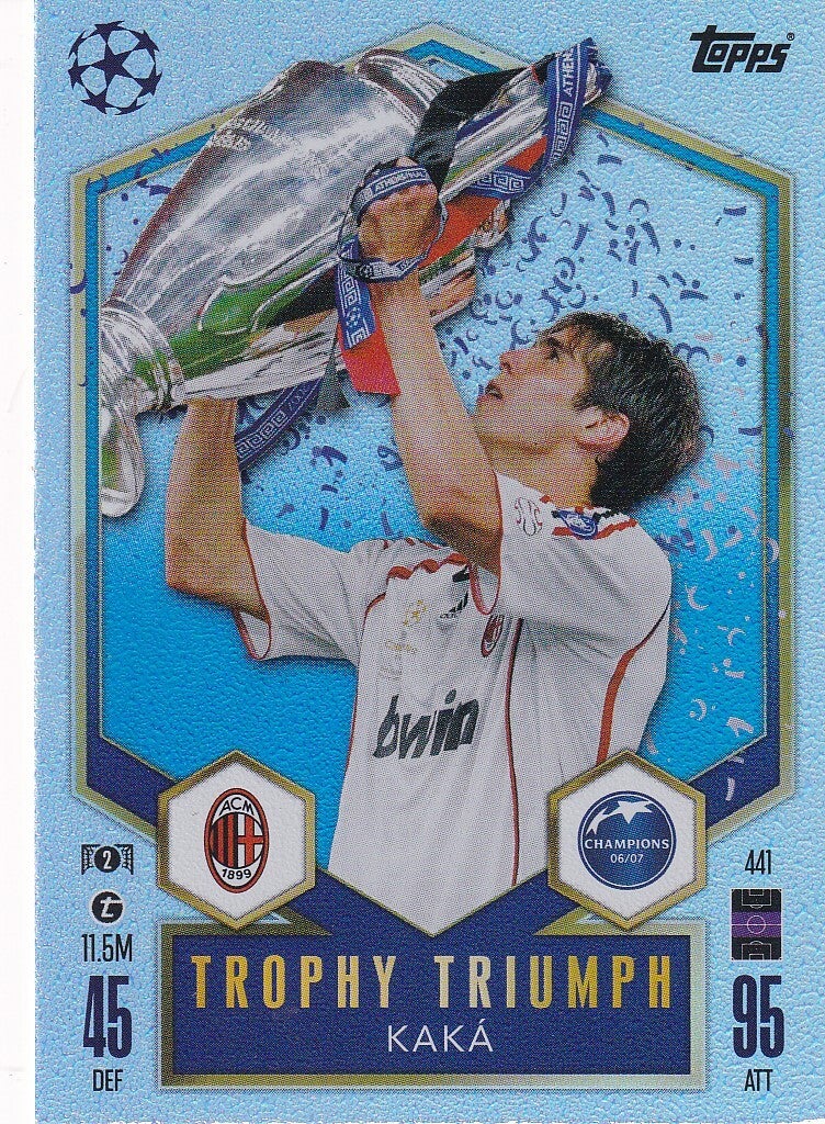 Kaka / AC Mailand / Topps Champions League 2024 / Trophy Triumph / Nr. 441