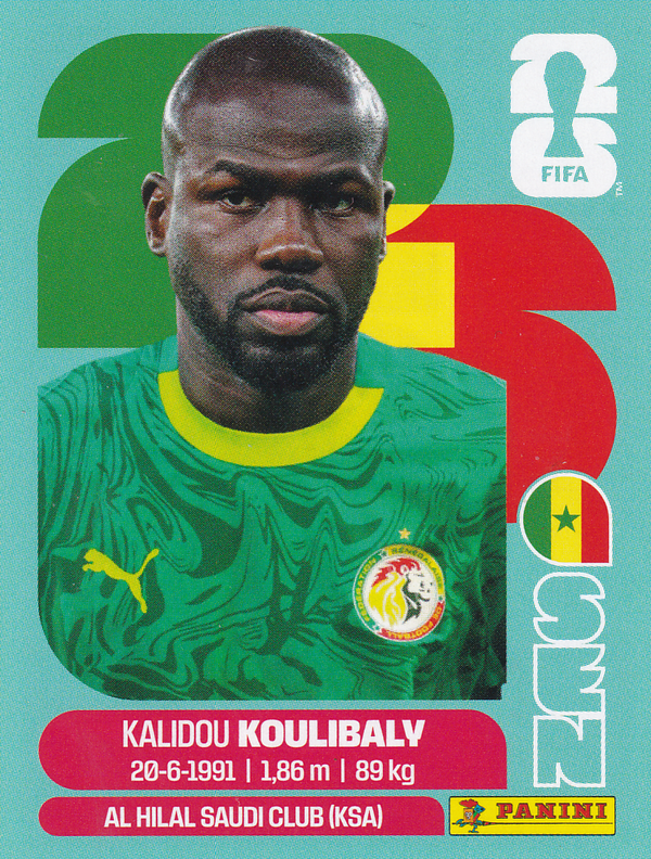 Kalidou Koulibaly - Senegal - Panini WM 2026 - Basis Bild - SEN8
