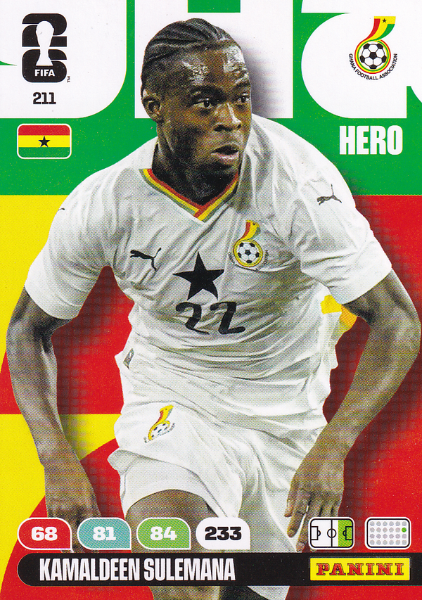 Kamaldeen Sulemane - Ghana - Panini WM 2026 - Hero - Nr. 211
