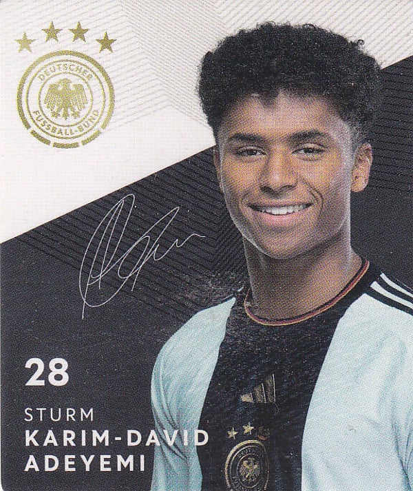 Karim-David Adeyemi Deutschland Basis Plastik Karte