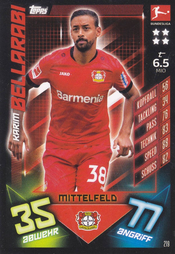 Karim Bellarabi Bayer Leverkusen Basis Karte Nr.219