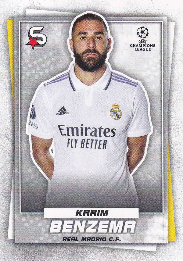 Karim Benzema / Real Madrid / Topps Super Stars 2022 / Basis Karte / Nr.46