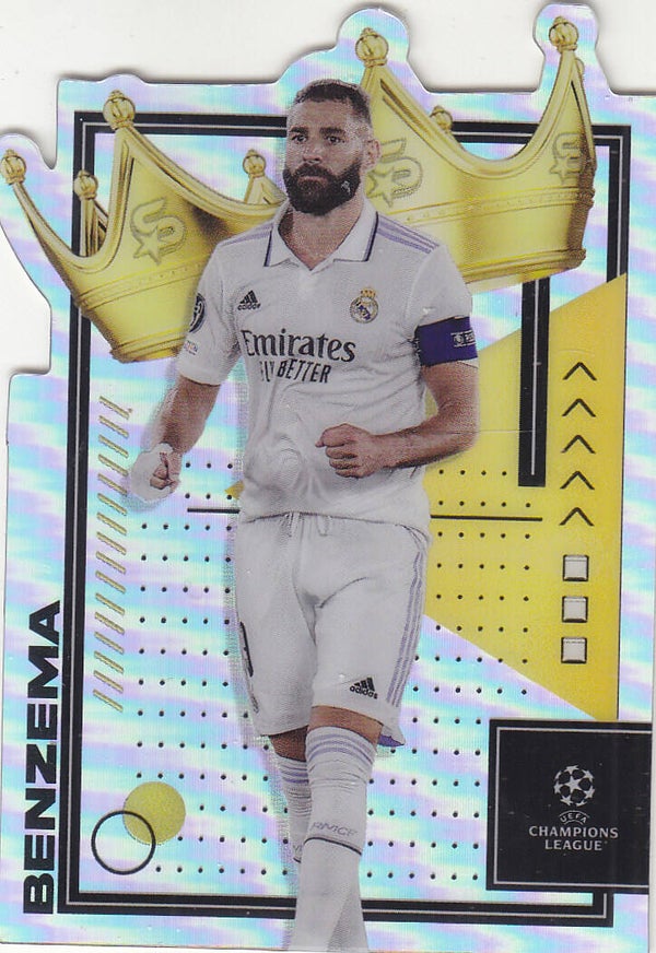 Karim Benzema / Real Madrid / Topps Superstars 2022 / UCL Royalty Die-Cuts / Nr. ROY-KB
