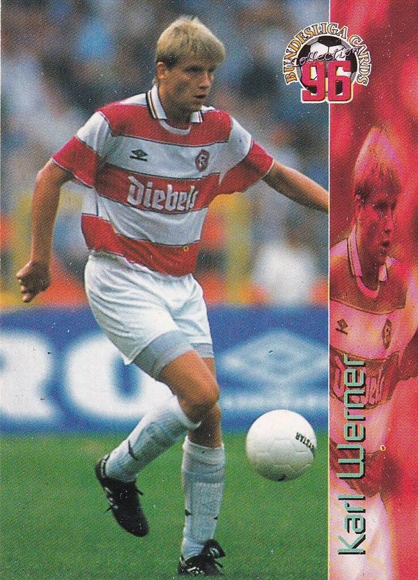 Karl Werner / Fortuna Düsseldorf / Panini Bundesliga 1996 / Basis Karte / Nr. 185