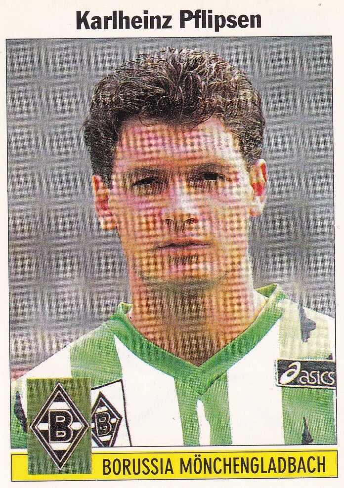 Karlheinz Pflipsen / Borussia Mönchengladbach / Panini Bundesliga 1995 / Basis Bild / Nr. 177