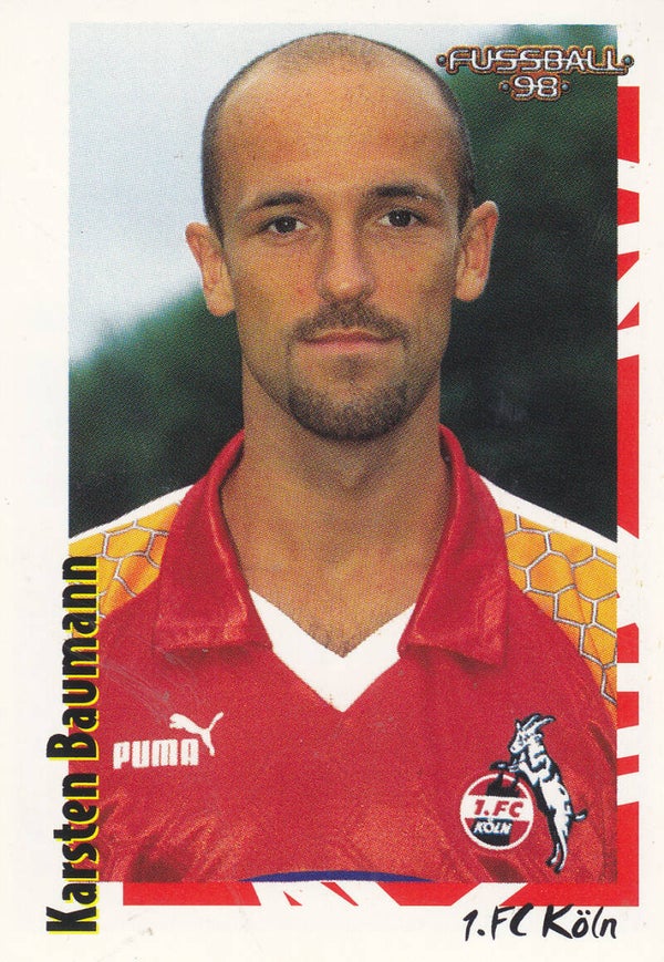 Karsten Baumann / 1.FC Köln / Panini Bundesliga 1998 / Basis Bild / Nr. 258