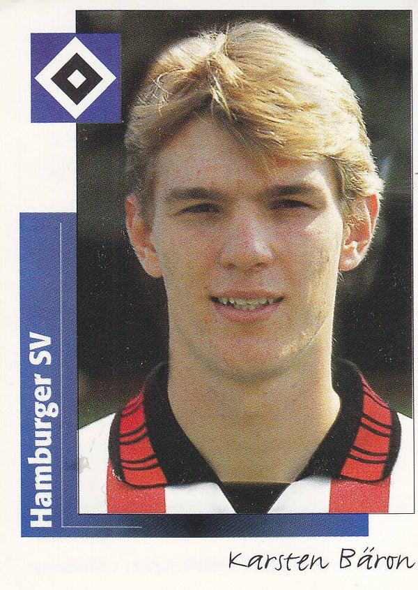 Karsten Bäron / Hamburger SV / Panini Bundesliga 1996 / Basis Bild / Nr. 344