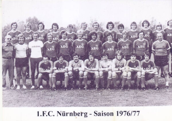 Mannschaftskarte / 1.FC Nürnberg 1976