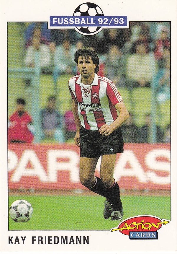 Kay Friedmann - 1.FC Nürnberg - Panini Bundesliga 1992 - Basis Karte - Nr. 174