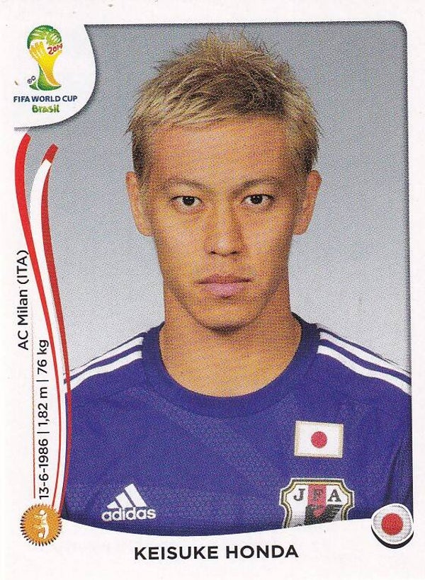 Keisuke Honda - Japan - Panini WM 2014 - Basis Bild - Nr. 253