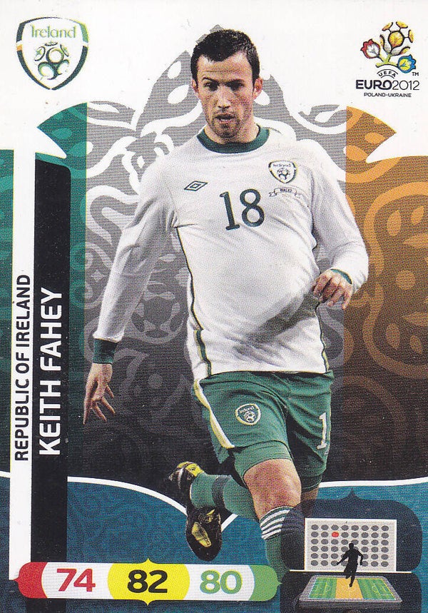 Keith Fahey / Irland / Panini EM 2012 / Basis Karte / Nr. 184