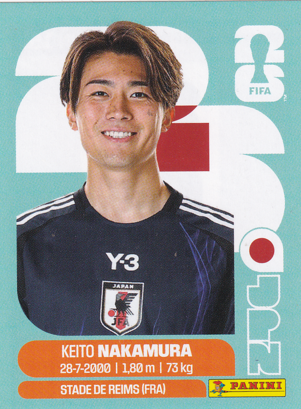Keito Nakamura - Japan - Panini WM 2026 - Basis Bild - JPN15