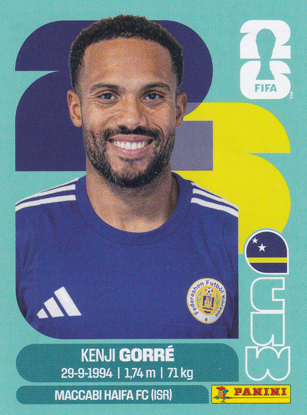 Kenji Gorre - Curasao - Panini WM 2026 - Basis Bild - CUW15
