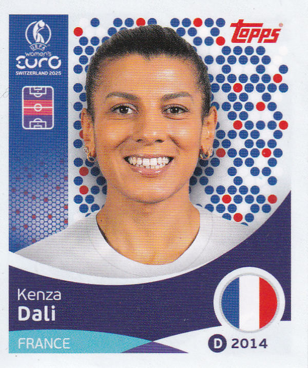 Kenza Dali - Frankreich - Topps Frauen EM 2025 - Basis Bild - Nr. 245