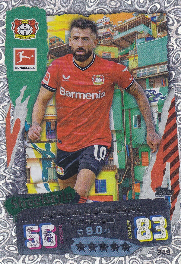 Kerem Demirbay Bayer Leverkusen Streetstyle Karten Nr.349