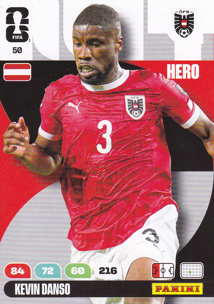 Kevin Danso - Österreich - Panini WM 2026 - Hero - Nr. 50