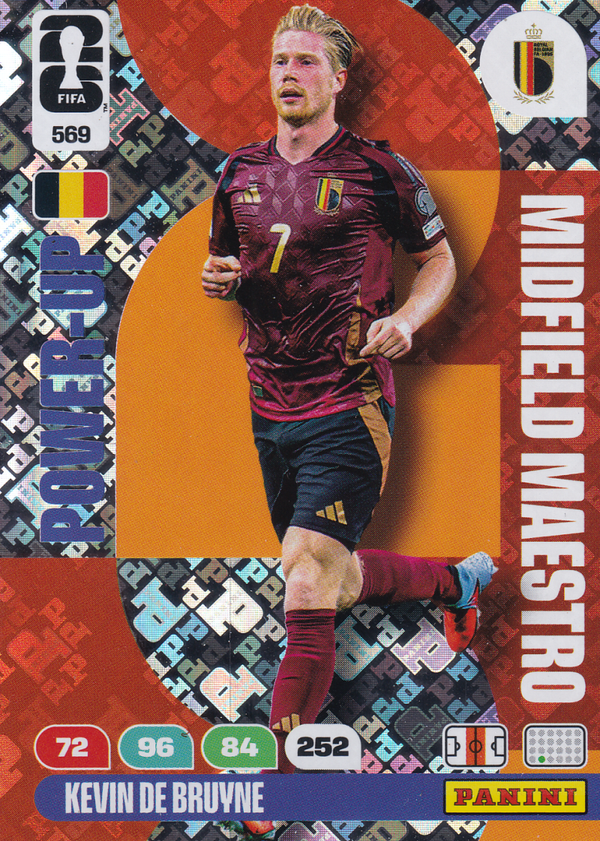 Kevin de Bruyne - Belgien - Panini WM 2026 - Power Up Midfield Maestro - Nr. 569