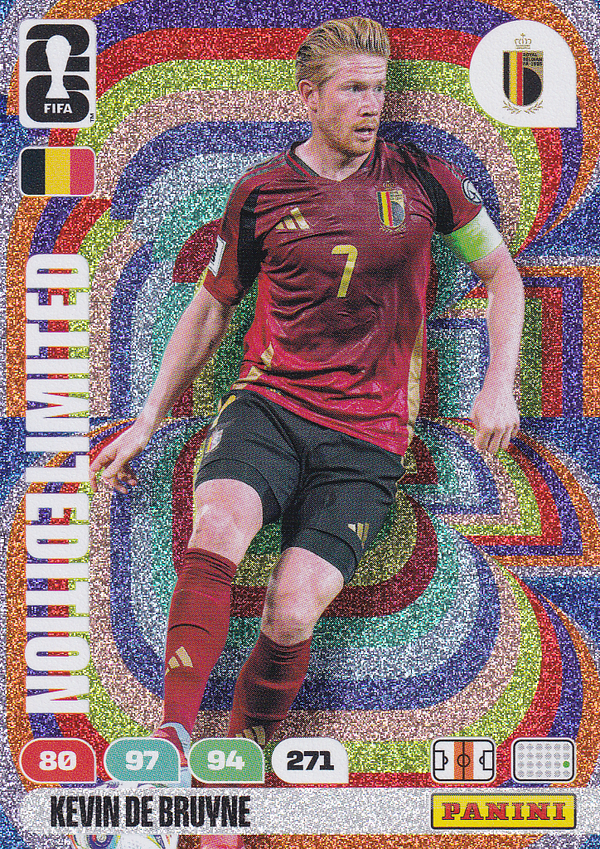Kevin de Bruyne - Belgien - Panini WM 2026 - Limited Edition - Nr. LE-KDB