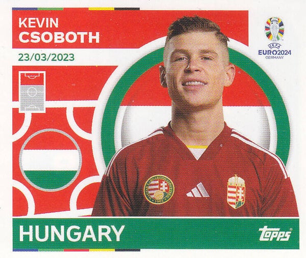 Kevin Csoboth / Ungarn / Topps EM 2024 / Basis Bild / Nr. HUN 19