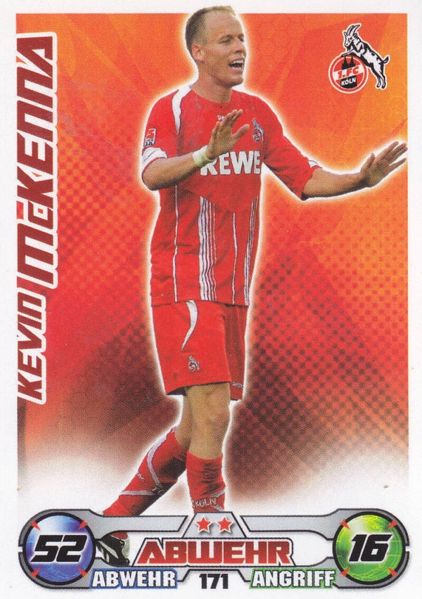 Kevin McKenna / 1.FC Köln / Topps Match Attax 2009 / Basis Karte / Nr. 171