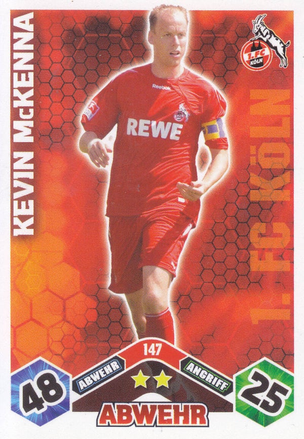 Kevin McKenna / 1.FC Köln / Topps Match Attax 2010 / Basis Karte / Nr. 147