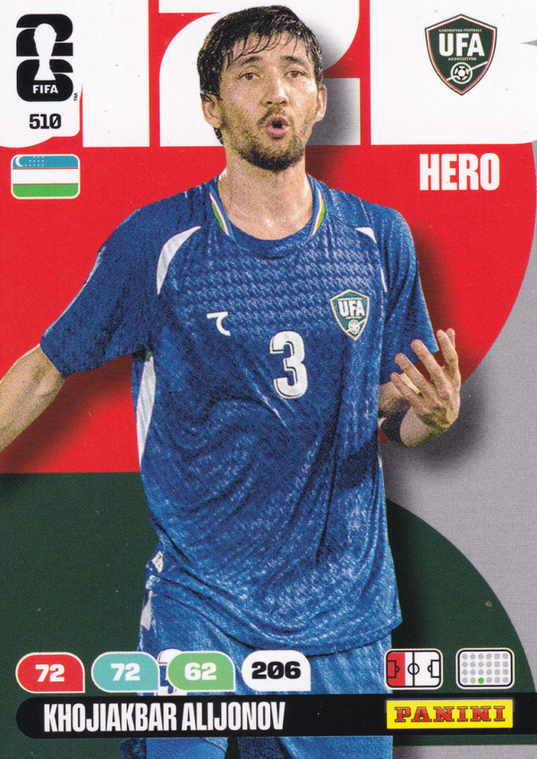 Khojiakbar Alijonov - Usbekistan - Panini WM 2026 - Hero - Nr. 510