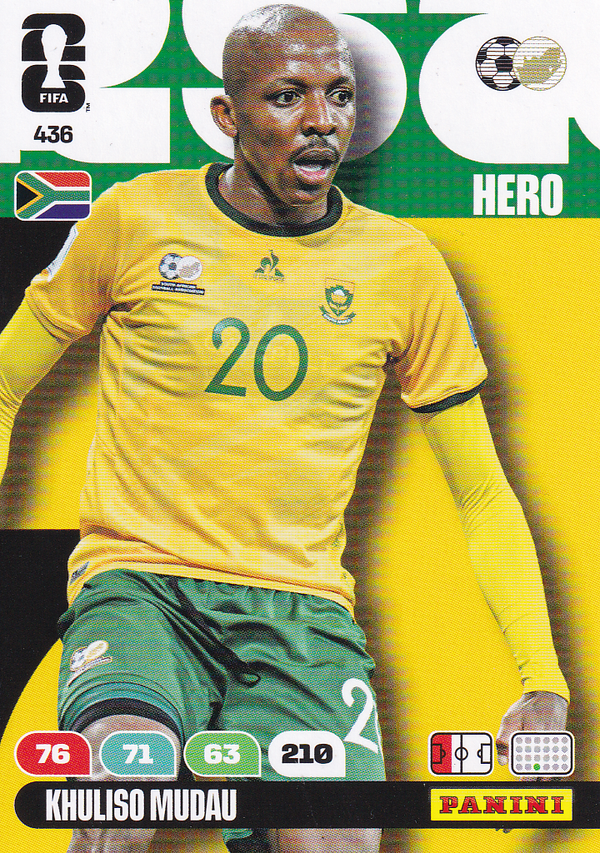 Khuliso Mudau - Südafrika - Panini WM 2026 - Hero - Nr. 436