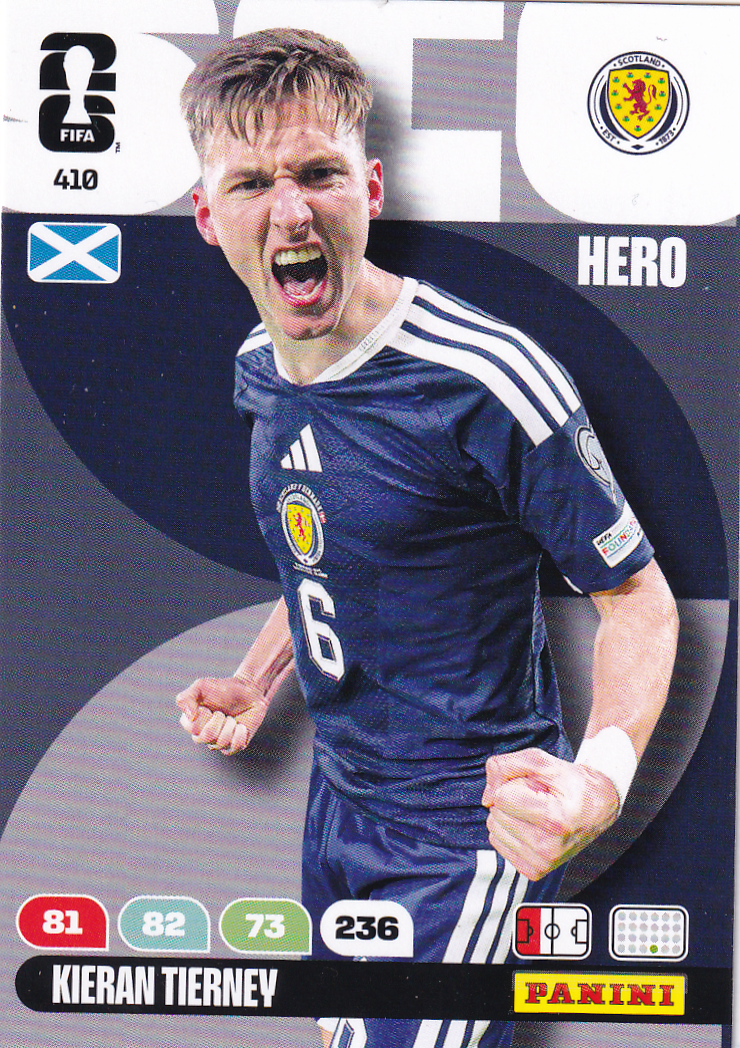 Kieran Tierney - Schottland - Panini WM 2026 - Hero - Nr. 410